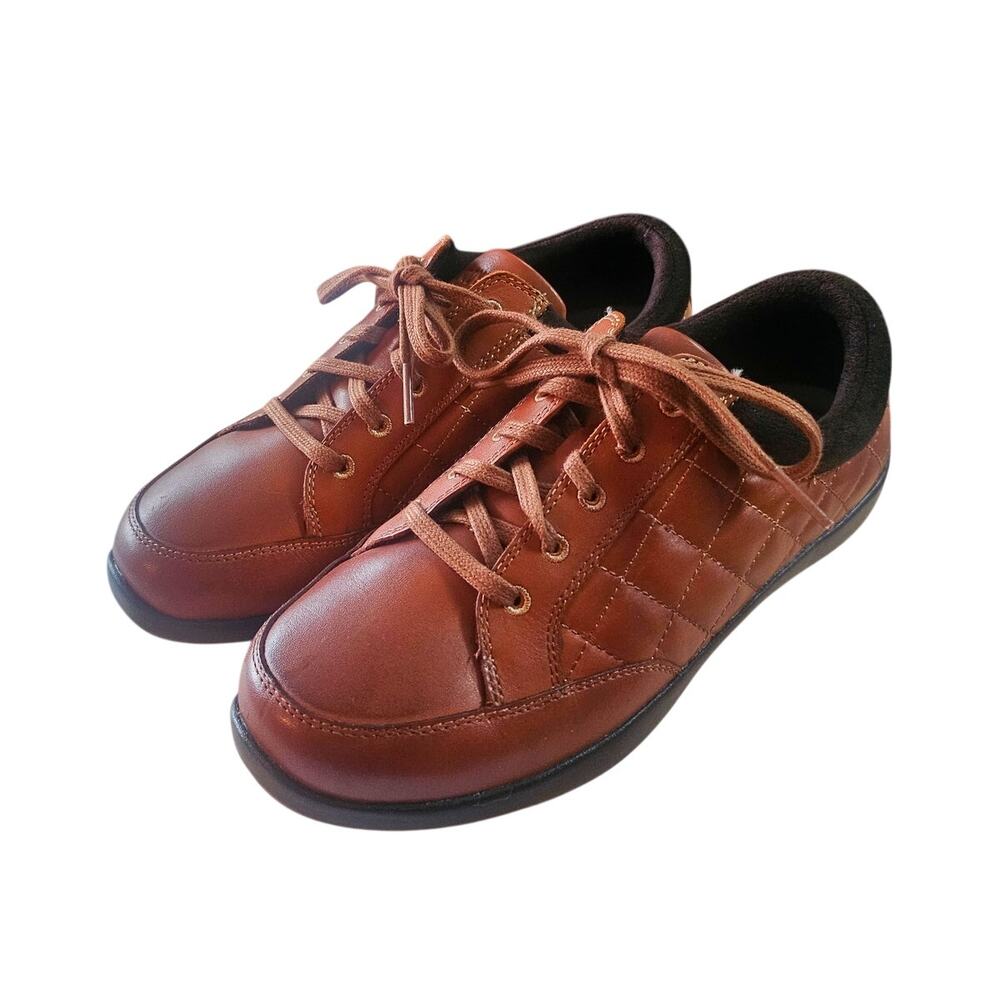 Anodyne No. 75 Women's Casual Sport Shoes Saddle Brown Diabetic Comfort 6.5W